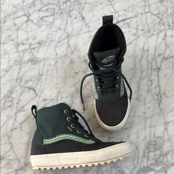 Vans Mens Standard Mid Snow Mte Green Snow Rainboots Size 6 main image 10